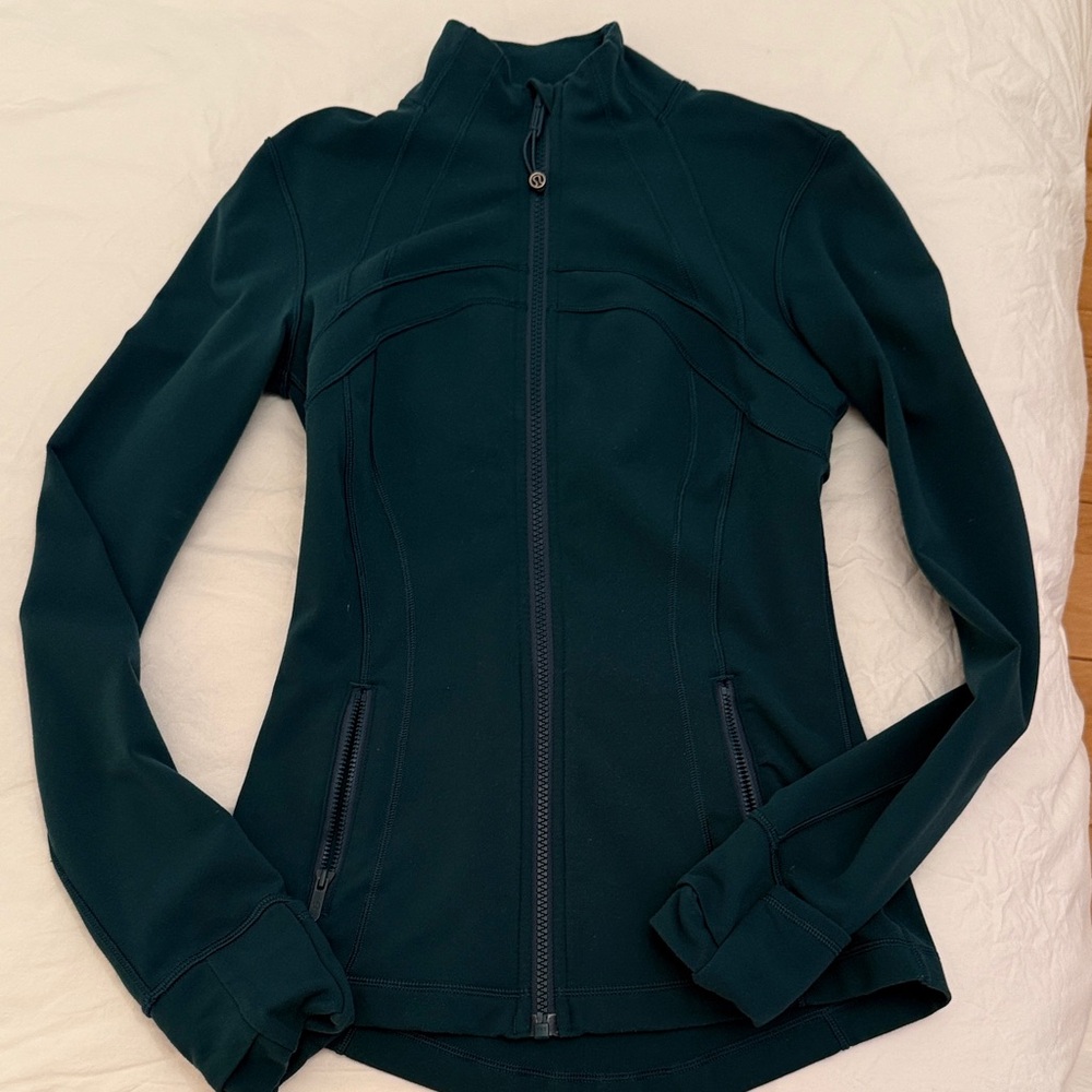 Lululemon define jacket - blue green full length